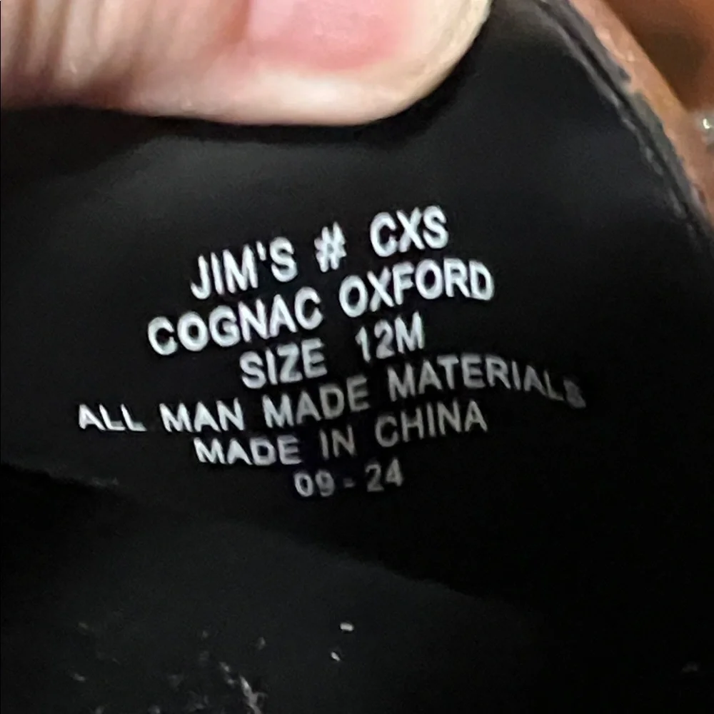 JFW Elegant Cognac Men's Oxfords